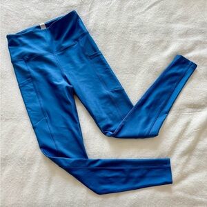 Peloton High-Waisted Pocket Leggings in electric blue